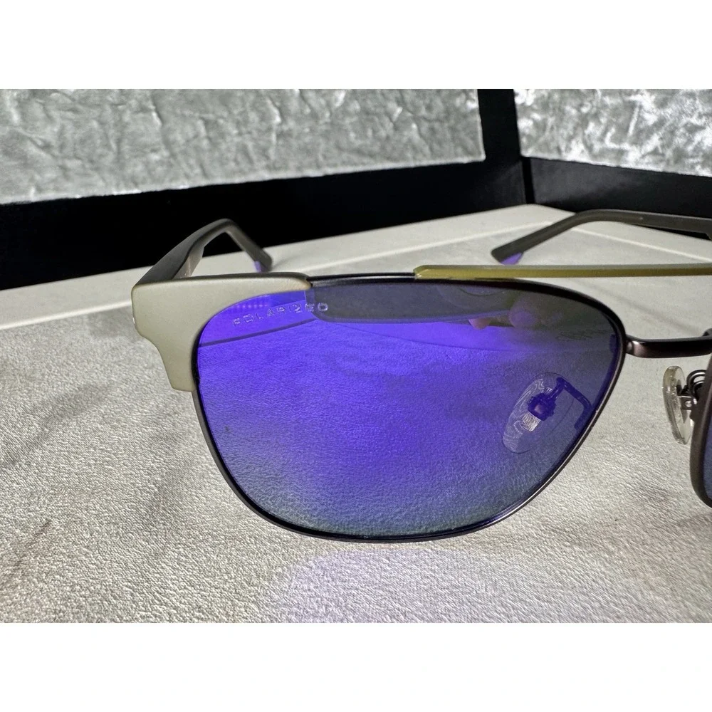 Police Men's Sunglasses SPL574 Track 7 Gray Metal 57-15-150 Standard Polarized M